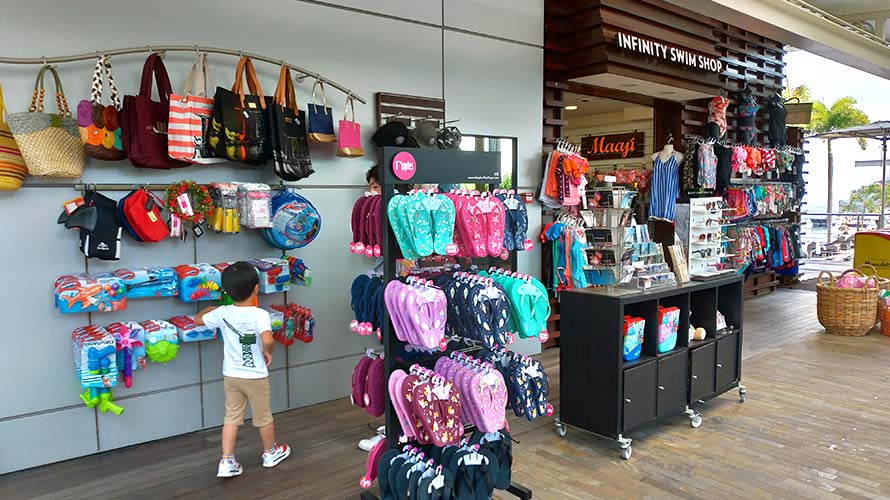 シンガポール マリーナベイサンズ 屋上 インフィニティプール 入口の売店