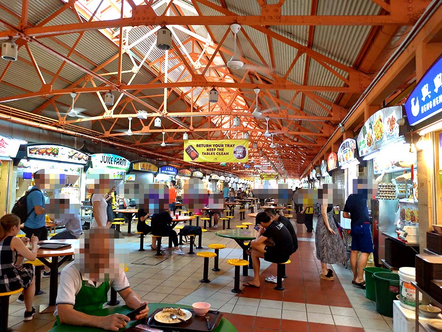 シンガポール マックスウェルフードセンター(Maxwell Food Centre) 店内