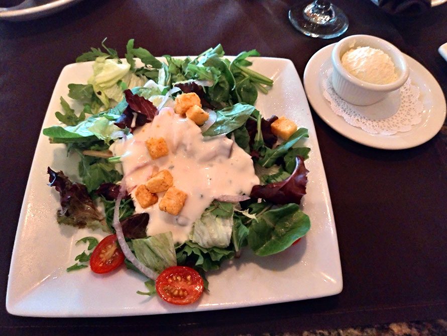 ハワイ ホノルル ワイキキ ルースズクリスステーキハウス シーザーサラダ